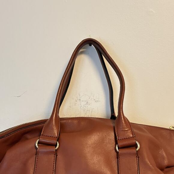 Kate Spade New York Bag Womens Size Medium Brown Leather Satchel Handbag Pocket - Picture 7 of 13